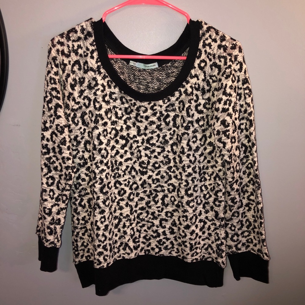 Maurices Cheetah Print Sweater